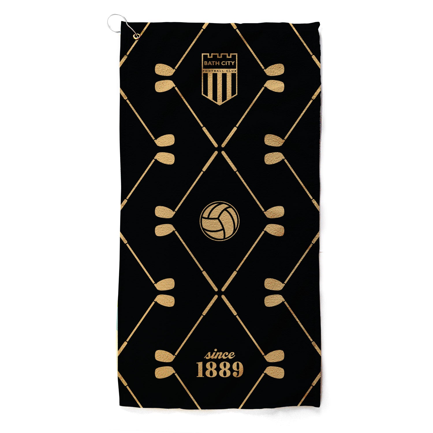 Bath City Black Golf Towel