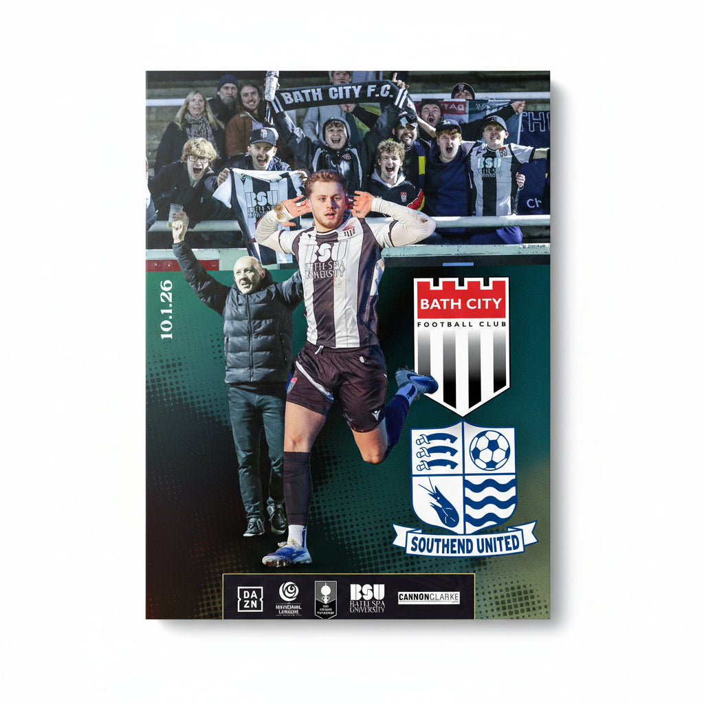 Matchday Programme v Southend Utd (FA Trophy) - Saturday 10 January 2026