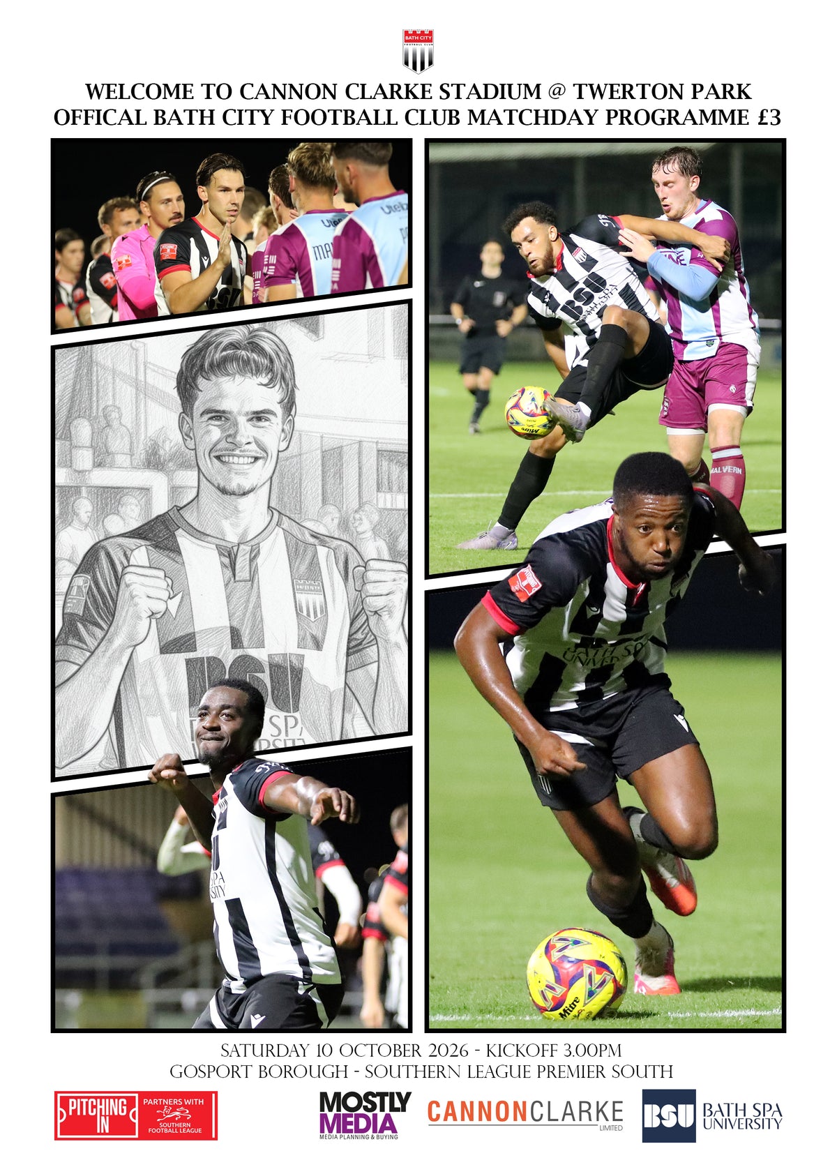 Matchday Programme v Gosport Borough - Saturday 10 October 2026